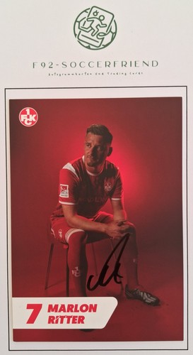 Marlon ritter autogrammkarte - ritter,