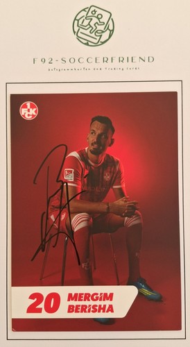 Mergim berisha autogrammkarte - berisha,