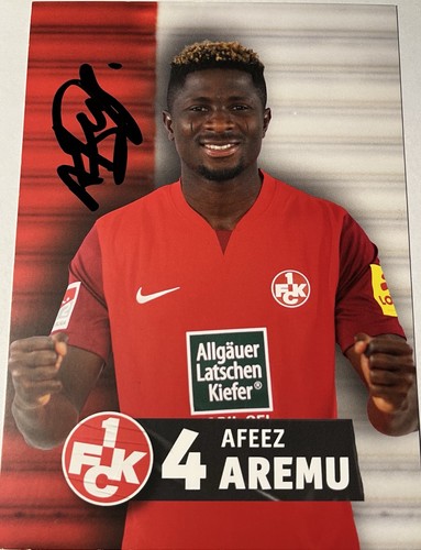 Afeez aremu autogrammkarte - autogrammkarte, 1