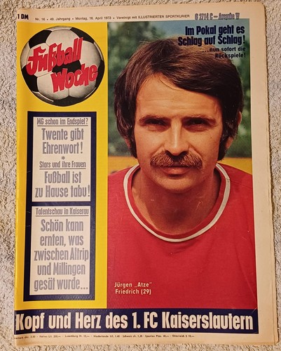 Fußball woche 1973 - fußball, 16.04.1973